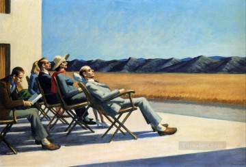  Hopper Lienzo - gente bajo el sol edward hopper
